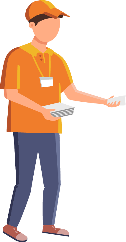 Icon flyer distribution